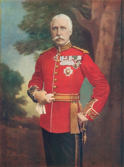 Generalmajor Sir Bindon Blood, Kommandant des Meerut-Distrikts, Bengalen von English Photographer